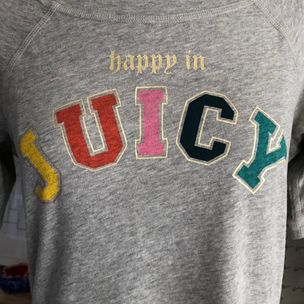 Juicy Couture Janey ‘Happy in Juicy’ Raglan T
